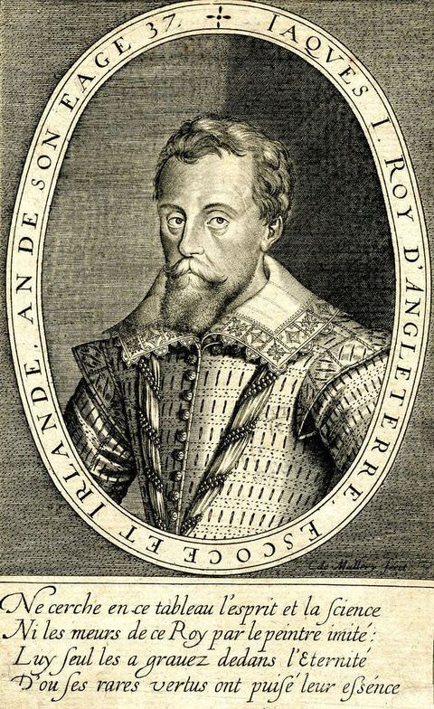 Page of a book. A black and white book page featuring a portrait of a man contained within an oval frame, which has text inscribed around on it. The man is seen from head to chest, wearing a smart, fitted jacket with a white lace trimmed collar. A small passage of text runs below the portrait.
