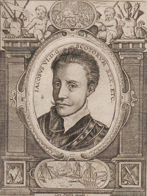 Photograph. A portrait of a man seen from head to neck is contained within an oval frame. His hair is swept back and he has a curving moustache. Around the frame are architectural, structural details, including flat pillars adorned with two cherubs on top.